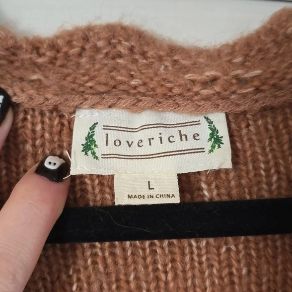 Love Riche Tan Knit Cardigan - Picture 3 of 3
